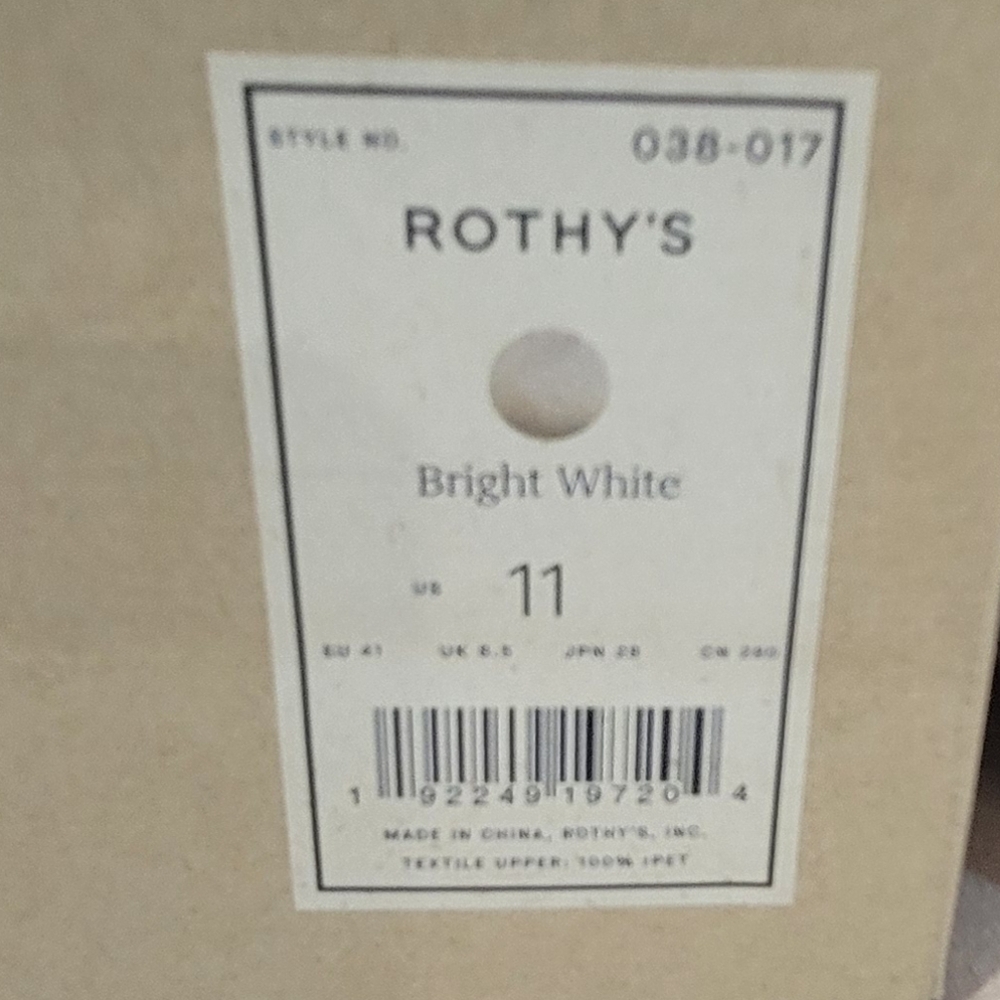 Rothy's White and Blue Men's Sneakers - Picture 9 of 9